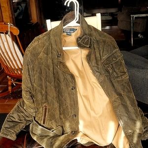 Ralph Lauren Polo Green suede leather hunting jacket